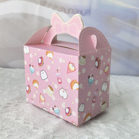 Boîte à bonbons rose personnalisable avec logo, écologique, recyclable, ventilée, idéale pour l'emballage