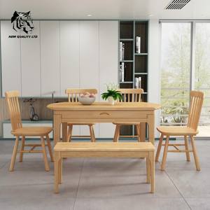 Table à manger extensible en bois, nouvelle mode, éco-responsable, petit MOQ, prix avantageux, personnalisable, fournisseur d'usine chinoise. - Product Image 4