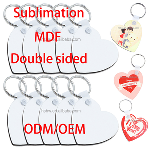 Llaveros de MDF para Sublimación de Doble Cara, Ecológicos, de 3mm de Grosor, Varios Tamaños/Formas, Impresión por Transferencia Térmica, DIY - Product Image 3