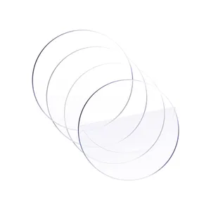 High Quality Custom Circle Clear Acrylic Table Logo Sign For Wedding Acrylic Logo Sign Custom Holder Stand Case