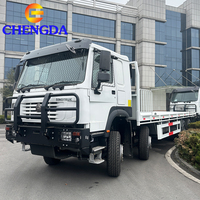 Nouveau camion cargo à plateau Sinotruck 12 roues 15T 20T 10M 12M 8x4 371hp Howo