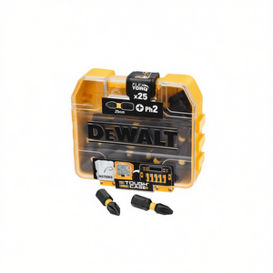 DeWalt Flex Torq <b>Screwdriver</b> <b>Bit</b> <b>Set</b> 25mm Ph2 25 Piece Tough Case Storage - Product Image 2