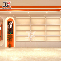 Vitrine de perruque éclairée par LED personnalisée, salon de coiffure, présentoir mural, meubles, solutions de design d'intérieur pour magasin de perruques