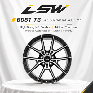 ล้ออลูมิเนียมฟอร์จ LS8143 ดีไซน์ 5 ก้าน ขนาด 18 19 20 นิ้ว 5x112 5x120 สีดำ - Product Image 4