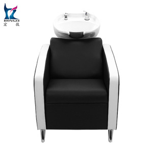 Sillón de Peluquería Hongzi HZ9090 con Estructura Metálica y Lavabo de Cerámica para Uso Comercial en Salones y Spas - Product Image 1