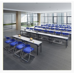Folding Plastic Conference Chair Minimalist Design Foldable Office Furniture For Meeting And <b>Training</b> Use - Product Image 1