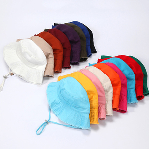 Bonés de Pescador Personalizados com Logo, Moda Vintage, Verão, Esportes ao Ar Livre, Com Cordão, 100% Algodão - Product Image 2