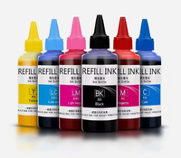 OCBESTJET 100ML/Bouteille Encre de recharge universelle pour imprimante jet d'encre Epson L3251 L3258 L1300 L8188 L3219 L5158 L5168 L2367 L8050