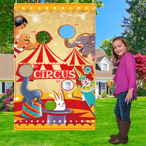Bannière de fête en plein air avec 4 jeux de lancer de sacs de haricots pour enfants et adultes - Product Image 4