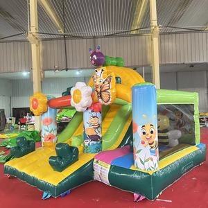 Castello gonfiabile castello di salto di qualità durevole gonfiabile castello gonfiabile castello di salto con scivolo casa di rimbalzo buon compleanno - Product Image 6