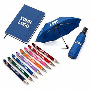 Bolígrafo Multifunción Personalizado con Logotipo, Pantalla Táctil de Goma Suave, 2 en 1, Bolígrafo de Metal y Aluminio con Tinta Negra - Product Image 1
