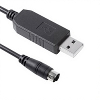 Cable Serial de Datos USB-A Mini Din de 8 Pines Macho Recto RS232 CT-62 CAT de 1.8M para Radios de la Serie FT-100/817/857/897