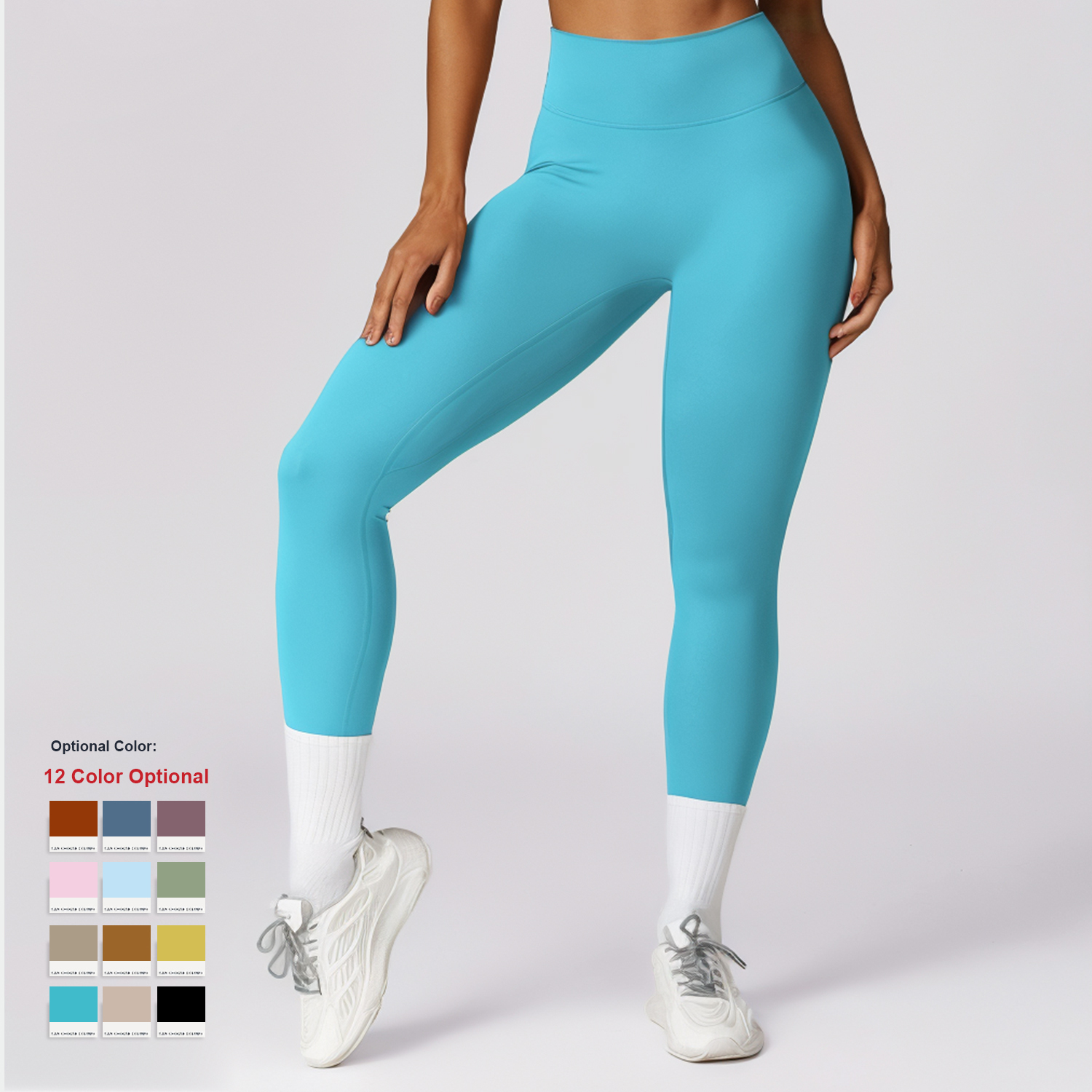 Outdoor Running Sports Pants Quick-Drying Tight Yoga Pants High Waist Butt Lift Slimming Fitness Workout Long Legging for Women