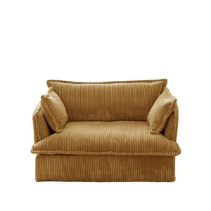 Canapé sectionnel simple moderne en velours côtelé style crème, amovible et lavable, pour salon, balcon, hôtel, hôtes cé<span class=keywords><strong>l</strong></span>èbres - Product Image 2