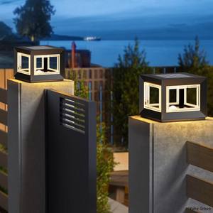 Lampe à colonne solaire LED, éclairage extérieur étanche IP65, alimentation CC, télécommande, lampadaire pour jardin et villa, parc - Product Image 2