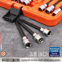 Juego de 12 Puntas Torx con Mango en T, Juego de Llaves de Cabeza Torx Estrella T10 a T60, Acero S2 de Alta Dureza para Reparación de Automóviles
