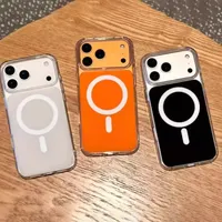 Coque de téléphone antichoc en acrylique avec chargement magnétique sans fil compatible pour iPhone 17 16 15 14 13 12 Pro Max Plus Air