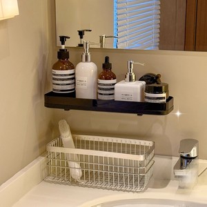 Estante de almacenamiento de baño con ventosa-un estante de almacenamiento de baño montado en la pared <span class=keywords><strong>sin</strong></span> <span class=keywords><strong>agujeros</strong></span> de perforación - Product Image 2