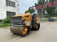 Mini rouleau compresseur hydraulique vibratoire de 0,3 tonne, rouleau vibratoire à double tambour de 1,2 tonne, machine de compactage d'asphalte, moteur EPA 9,7 kW