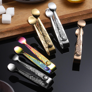 Mini pince à glace en acier inoxydable, écologique et légère, design vintage, outils de bar, pince de service florale en métal - Product Image 5