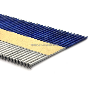 Clous de charpente galvanisés à chaud de qualité supérieure 113 x 2 po à tige annulaire, 30-34 degrés, collés sur <span class=keywords><strong>bande</strong></span> de papier pour toiture et charpente - Product Image 6