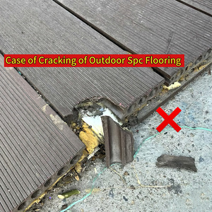 Fourth-generation PVC Eco-Friendly Waterproof Fireproof Outdoor Courtyard Wood-plastic Flooring Wood Grain Interlocking Design - Product Image 4