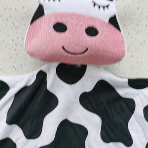 Personalizado 95% bambú 5% Spandex Sleepyhead Lovey bordado reconfortante suave tattle bebé Lovey manta mordedor juguete occidental Baberos - Product Image 4