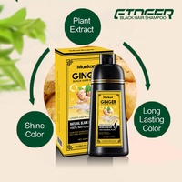 Sampo Pewarna Rambut Jahe Tahan Lama Private Label, Pewarnaan Mudah, Warna Hitam Alami, Tinte Cabello Color untuk Wanita