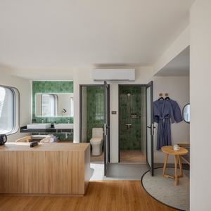 Ensemble de meubles d'hôtel modernes et contemporains, rendu 3D, chambre à coucher, salon, projet FF&E personnalisé, solutions pour hôtels de charme - Product Image 5