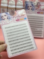 Extensions de cils en grappe DIY, 10 rangées, segments de cils inférieurs effilés à pointe, aspect naturel, courbure J, 5-8 mix, matériau PBT