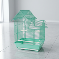 Cage d'élevage d'oiseaux en métal, petite, solide, durable, portable, facile à assembler, grand espace pour canaris et perroquets, emballage en boîte