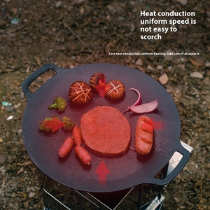 Moderna Cocina <span class=keywords><strong>de</strong></span> Inducción a Gas para Acampar al Aire Libre <span class=keywords><strong>de</strong></span> 30 cm, Sartén <span class=keywords><strong>de</strong></span> <span class=keywords><strong>Hierro</strong></span> Fundido, Utensilios Esenciales para Barbacoa, Sartén para Asar - Product Image 3