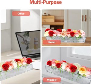 Caja de Flores Acrílica Moderna Transparente, Rosas Eternas Preservadas, Almacenamiento de Ramos, Decoración de Regalo Personalizable para San Valentín - Product Image 2