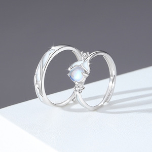Joyería Brillante De plata de ley 925, joyería de compromiso, anillo de banda de eternidad, anillos de brillo nocturno, anillos de boda para parejas sin deslustre - Product Image 6