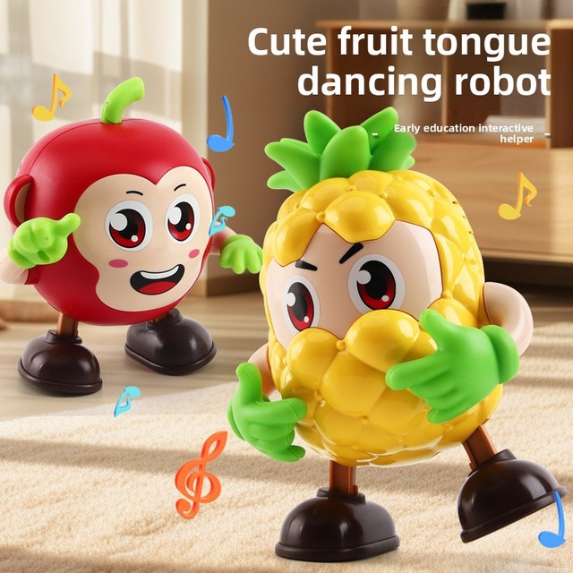 New Fun Electric Plastic Small Toys Kids Doll French Fries Dancing Robot Light Music Children's R19 Model 4-6 Years Old