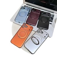 Étui de téléphone portable avec support rotatif à 360 degrés pour iPhone 16 17 15 18 Pro Max 14 13 Coque arrière Funda