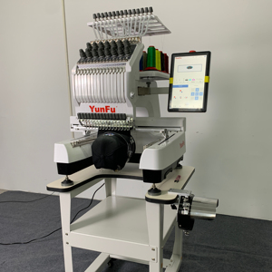 Máquina de bordado plana industrial de alta velocidad de 1200rpm, 15 agujas, diseño Digital automático, operación computarizada - Product Image 1