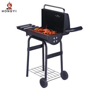 Barbecue portable Hongyi Outdoor Trolley 80x50x121cm avec roues et étagère latérale, fonction fumoir, pour usage en extérieur - Product Image 4