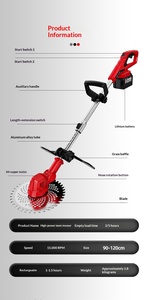 Rechargeable Lithium <b>Battery</b> Garden Tools 21V/<b>24V</b>/36V DIY Grade Handheld Cordless Power String Trimmer Grass Knife MDS-714 21V L - Product Image 5