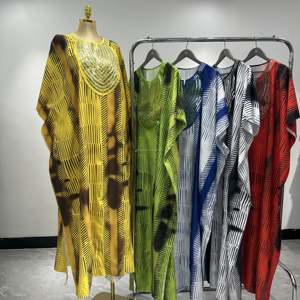 <span class=keywords><strong>Robe</strong></span> BOUBOU à imprimé ethnique et franges, col en V, style décontracté, nouvelle collection été 2026, vente directe d'usine, prix de gros - Product Image 5
