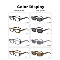 Lunettes de soleil polarisées UV400 en acétate faites à la main de haute qualité, forme rectangulaire étroite, pour la plage, les voyages, les vacances, pour femmes, OEM