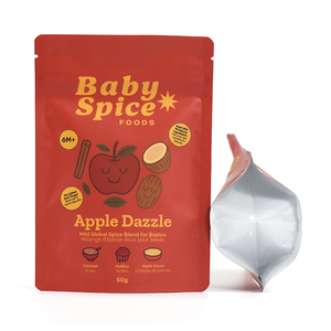 Sachets refermables personnalisés transparents avec fermeture éclair, sacs <span class=keywords><strong>d</strong></span>'emballage réutilisables pour aliments pour bébés et <span class=keywords><strong>épices</strong></span>, sachets Mylar 50g - Product Image 1