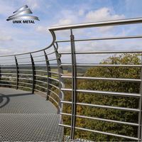 Main courante moderne en acier inoxydable pour balcon, bateau, véranda, garde-corps 201/304/316 Inox Installation DIY pour appartements et bateaux