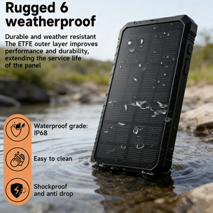Foldable 50W <b>Solar</b> <b>Panel</b> <b>Charger</b> 3 Output Ports (USB-A/USB-C/DC) 23% Efficiency Black/Camouflage for Camping Hiking RV Outdoor - Product Image 5