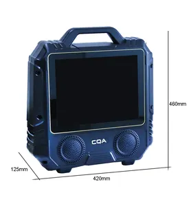 热卖4英寸手推车数字外置卡拉ok便携式智能无线蓝牙显示屏触摸屏音频播放器扬声器