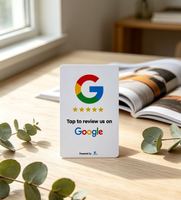 Etiqueta Adhesiva de PVC Personalizable con Código QR, NFC, para Mesa, con Reseñas de Google, Menú, para Restaurante, Instagram, Tarjeta de Membresía, Hotel