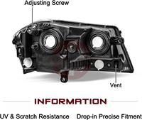 Pour 2008-2014 Dodge Avenger phares assemblage boîtier noir coin ambre 5116343AD 5116342AD CH2502215