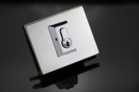 Acier inoxydable de haute qualité SK-1000AL 304 pas besoin de percer la serrure de porte en verre