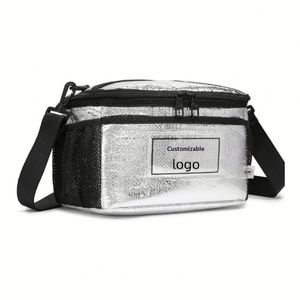 Outdoor Leisure Small Waterproof and Leak-proof Picnic Bag, Portable Crossbody Insulated Large Capacity <b>Lunch</b> Bag for Travel. - Product Image 2