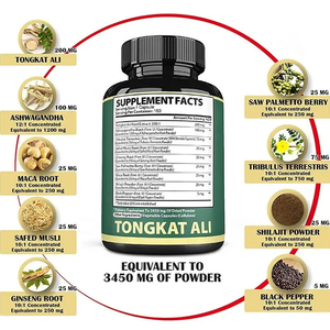 Капсулы с экстрактом корня Тонгкат Али 9-в-1 для мужского здоровья: ашваганда, трибулус террестрис для поддержки силы, энергии и иммунитета - Product Image 3